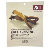 Маска для лица тканевая Красный женьшень RED GINSENG ESSENCE MASK 25гр