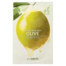 Маска на тканевой основе для лица N с экстрактом оливы Natural Olive Mask Sheet 21 мл