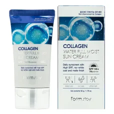 Солнцезащитный крем с коллагеном Collagen Water Full Moist Sun Cream SPF50+/PA++++, 50 гр