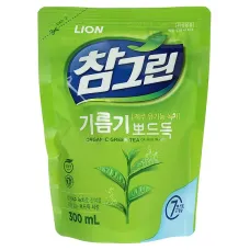 Средство для мытья посуды, овощей и фруктов Chamgreen Green Tea 300 мл (310 гр) Refill