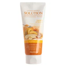 Пенка для лица очищающая Deoproce Natural Perfect Solution Cleansing Foam Oatmeal & Banana 170 гр