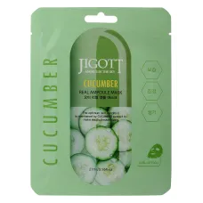 Маска на тканевой основе JIGOTT CUCUMBER REAL AMPOULE MASK