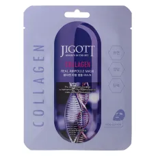 Маска на тканевой основе JIGOTT COLLAGEN REAL AMPOULE MASK