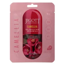 Маска на тканевой основе JIGOTT CAMELLIA REAL AMPOULE MASK
