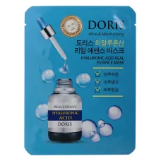Маска на тканевой основе DORIS HYALURONIC ACID REAL ESSENCE MASK, 25 мл