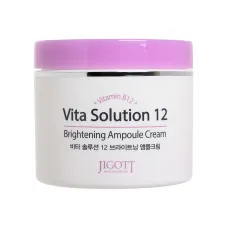 Крем для лица ампульный осветляющий JIGOTT VITA SOLUTION 12 BRIGHTENING AMPOULE CREAM, 100 мл