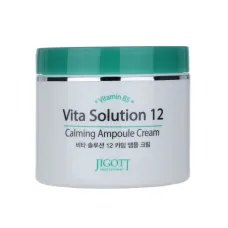 Крем для лица ампульный успокаивающий JIGOTT VITA SOLUTION 12 CALMING AMPOULE CREAM 100 мл