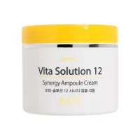 Крем для лица ампульный энергетический JIGOTT VITA SOLUTION 12 SYNERGY AMPOULE CREAM, 100 мл