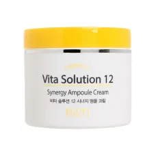 Крем для лица ампульный энергетический JIGOTT VITA SOLUTION 12 SYNERGY AMPOULE CREAM, 100 мл