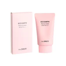 Крем солнцезащитный для лица для чувствительной кожи Eco Earth Pink Sun Cream 50 гр