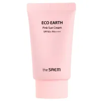 Крем солнцезащитный для лица для чувствительной кожи (NFS) Eco Earth Pink Sun Cream SPF50+ PA++++ 50 мл