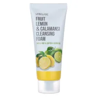 Пенка для лица очищающая с экстрактами лимона и каламанси LEBELAGE FRUIT LEMON&CALAMANSI CLEANSING FOAM 100 мл