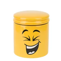 Банка для сыпучих продуктов Smile d=10,5 см h=12 см v=480 мл (керамика)