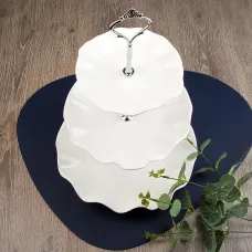 Блюдо 3-х ярусное Маршмеллоу d=14/20/24 см h=37 см (фарфор)