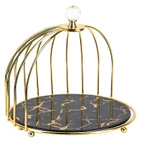 Блюдо сервировочное Черный мрамор 26,5*26,5*21 см