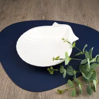 Блюдо сервировочное Маршмеллоу 23*20*6 см (фарфор)