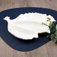 Блюдо сервировочное Маршмеллоу 30*22*3,5 см (фарфор)