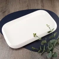 Блюдо сервировочное Маршмеллоу 40,5*25*3,6 см (фарфор)