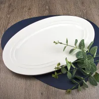 Блюдо сервировочное Маршмеллоу 40*25*2,5 см (фарфор)