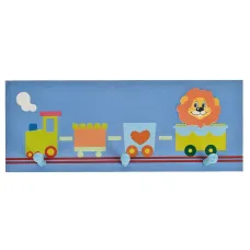 Вешалка настенная (3-и крючка) Непоседы 34*5,5*13,5 см (4 вида)