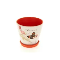 Горшок для цветов с поддоном Музыкальный этюд d=18 см h=17 см v=2300 мл