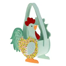 Изделие декоративное (корзинка) Петушок 17,5*8*18/24 см