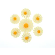 Изделие декоративное (на липучке), набор 7 шт. Ромашка 18*18 см (искусственный войлок)