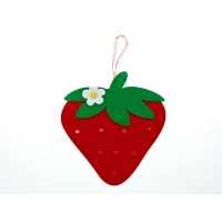 Изделие декоративное (подвесное) Клубничка 23,5*0,5*27,5 см (искусственный войлок)