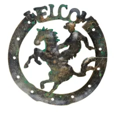 Композиция декоративная (настенная) Вестерн d=19 см (2 вида) (углеродистая сталь)