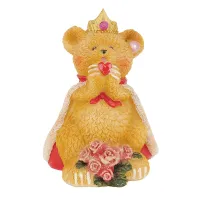 Копилка декоративная Мишка-король h=11 см