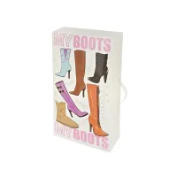 Коробка для хранения обуви (с ручкой, складная) 52*30*11,5 см (пластик 0,7 мм)