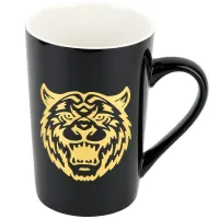 Кружка фарфоровая (имитация золота) Хищник v=410 мл