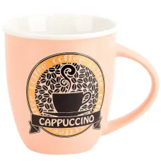 Кружка фарфоровая Coffee Varieties v=370 мл (3 вида)