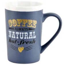 Кружка фарфоровая Natural Coffee v=400 мл (4 вида)