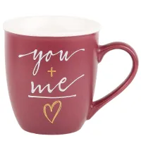 Кружка фарфоровая You+me объемом 360 мл (4 вида)