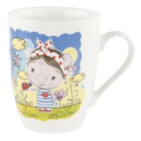 Кружка фарфоровая Нюша на прогулке v=360 мл (4 вида)