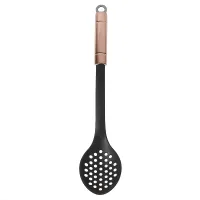 Ложка поварская с прорезями Медь 35*6,5*1,5 см (нейлон, нержавеющая сталь)