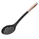 Ложка поварская с прорезями Медь 35*6,5*1,5 см (нейлон, нержавеющая сталь)