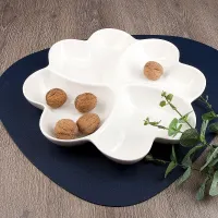 Менажница 4-х секционная Маршмеллоу 28*28*4 см (фарфор)