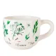 Набор для завтрака: чашка и блюдце Душистые травы 23*15*10,5 см v=500 мл (керамика)
