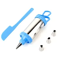 Набор для кондитера (шприц кондитерский и 4 насадки) 20*5*5 см (в ассортименте)