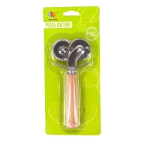 Нож для нарезки мучных изделий двойной 7*2*15 см (нержавеющая сталь, дерево)