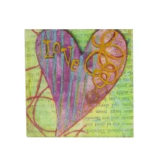 Панно декоративное Любовь 20*20 см (2 вида)