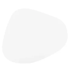 Салфетка сервировочная (плейсмат) Экокожа (белая) 45*37 см