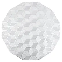 Салфетка сервировочная (плейсмат) Ajouré (серебро) d=38 см