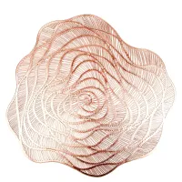 Салфетка сервировочная (плейсмат) Ajouré (бронза) d=38 см