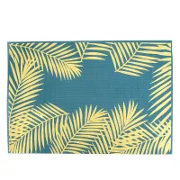 Салфетка сервировочная (плейсмат) Папоротник бирюзовый 45*30 см