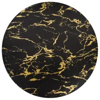 Салфетка сервировочная (плейсмат) Мрамор (черная) d=38 см