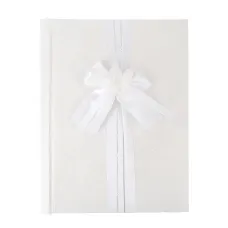 Свадебная книга для записи пожеланий Белый танец (16 листов) 21*27*2 см (с декоративными стразами)