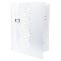 Свадебная книга для записи пожеланий Романтика (16 листов) 21*27*2 см (с декоративными стразами)